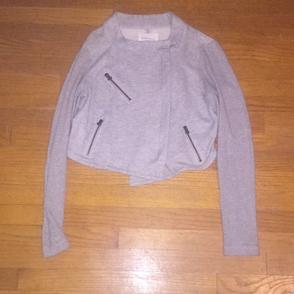 Grey longsleeved hip jacket